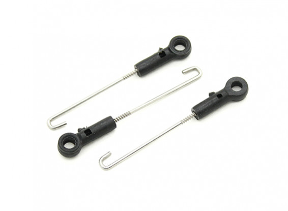 Assault 100 Flybarless Helicopter Replacement Servo to Swashplate Linkage Rods (3pcs)