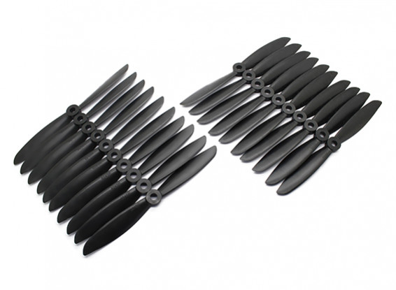 Gemfan Multirotor CRP Bulk Pack 6x4.5 Black (CW/CCW) (10 Pairs)