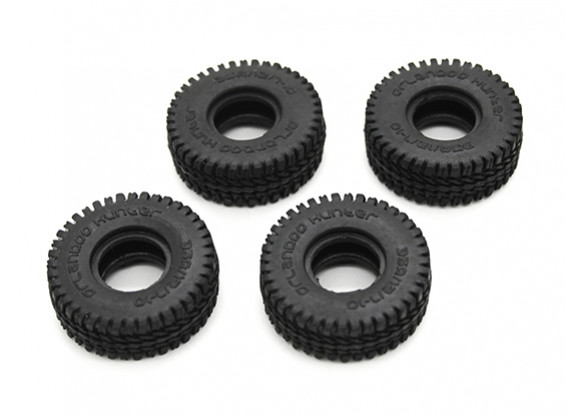 Small Block Tires (4pcs) - OH35P01 1/35 Rock Crawler Kit