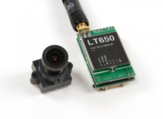 Turnigy FPV600 Set w/LT650 5.8GHz 600mW FPV A/V Transmitter and V700 Mini Camera