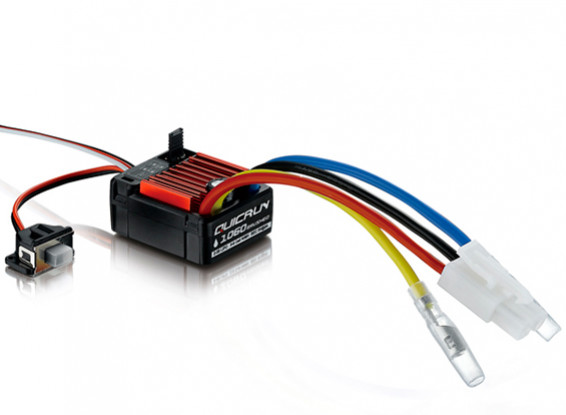 Hobbywing Quicrun 1060 60a 2s 3s Waterproof Brushed Esc For 1 10