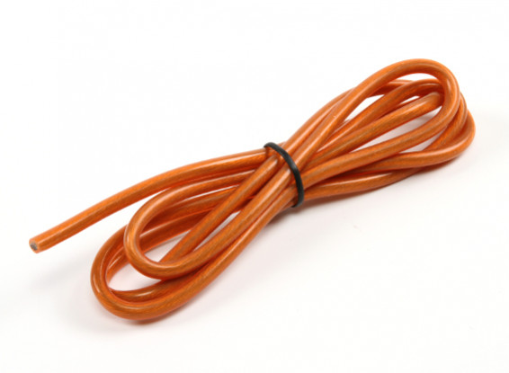 Turnigy Pure-Silicone Wire 12AWG 1m (Translucent Orange)