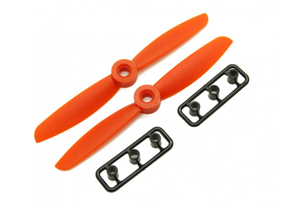 Gemfan 4045 GRP/Nylon Propellers CW/CCW Set (Orange) 4 x 4.5