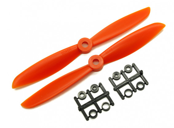 Gemfan 6045 GRP/Nylon Propellers CW/CCW Set (Orange) 6 x 4.5