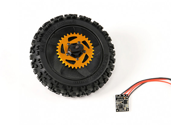 Rear Wheel w/ All Parts Assembled - Super Rider SR4 SR5 1/4 Scale Brushless RC Motorcycle