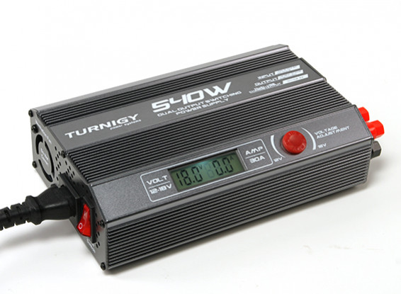 TURNIGY 540W Dual Output Switching Power Supply (US Plug)