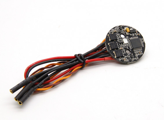 Round 12A ESC with Red LED For Spedix Series Multirotors (1pc)