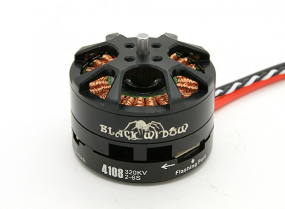 Black Widow 4108-320Kv With Built-In ESC CW/CCW