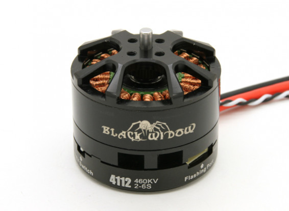 Black Widow 4112-460Kv With Built-In ESC CW/CCW