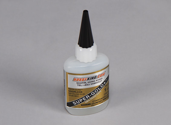Super Gold Plus Odorless CA Glue 1. oz (Foam Safe)