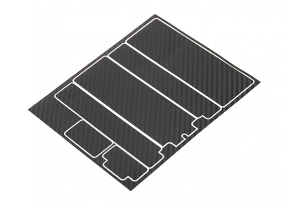 TrackStar Decorative Battery Cover Panels for Standard 2S Hardcase Black Carbon Pattern (1 Pc)