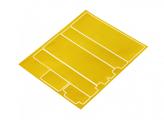 TrackStar Decorative Battery Cover Panels for Standard 2S Hardcase Metallic Gold (1 Pc)