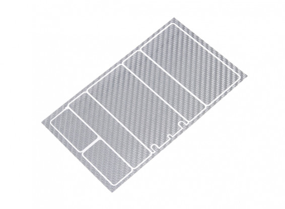 TrackStar Decorative Battery Cover Panels for 2S Shorty Pack Silver Carbon Pattern (1 Pc)