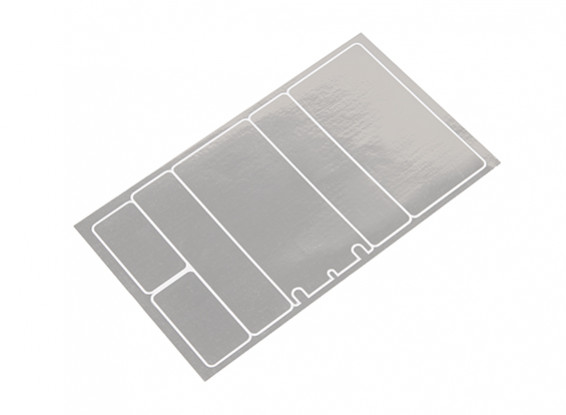 TrackStar Decorative Battery Cover Panels for 2S Shorty Pack Chrome Color (1 Pc)