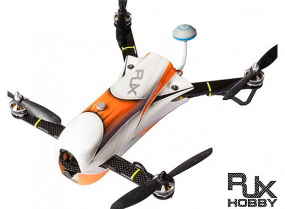 RJX CAOS 330 FPV Racing Drone Combo w/Motor, ESC, Flight Controller, Camera & FPV System (Orange)
