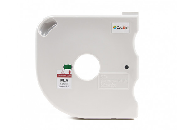 CoLiDo 3D Printer Filament 1.75mm PLA 500g Spool w/Cartridge (Green)