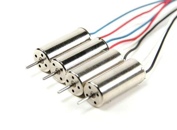 Spare Motor Set Complete (2 CW plus 2 CCW) for Raider Micro 3D Quadcopter