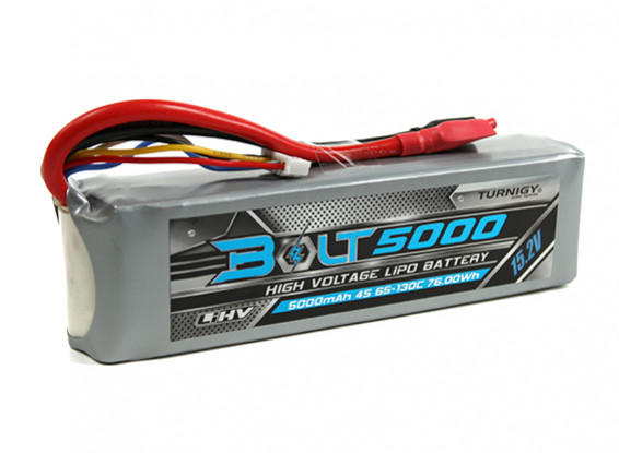 Turnigy Bolt 5000mAh 4S 15.2V 65~130C High Voltage Lipoly Pack (LiHV)