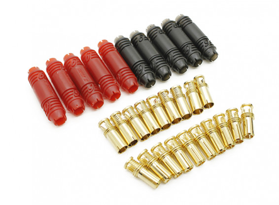 6mm Supra X Gold Bullet Polarised Connector Set (5 pairs)