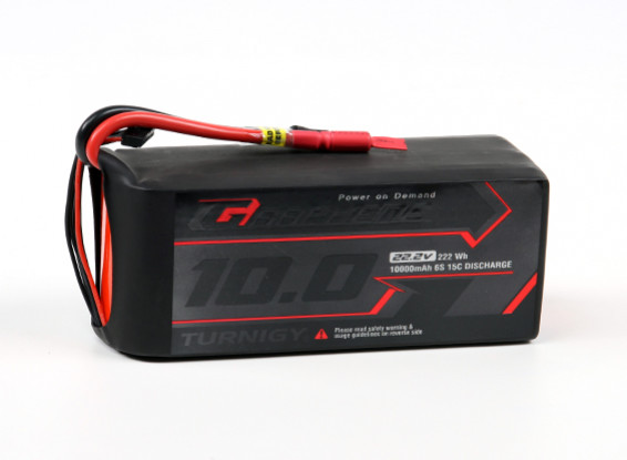 Turnigy Graphene Professional 10000mAh 6S 15C LiPo Pack w/5.5mm Bullet Connector