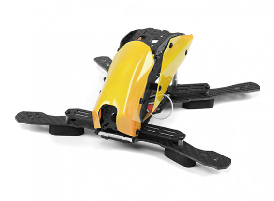 Tarot TL250H Space Through Machine FPV Half Carbon Fiber (Yellow) Frame Only