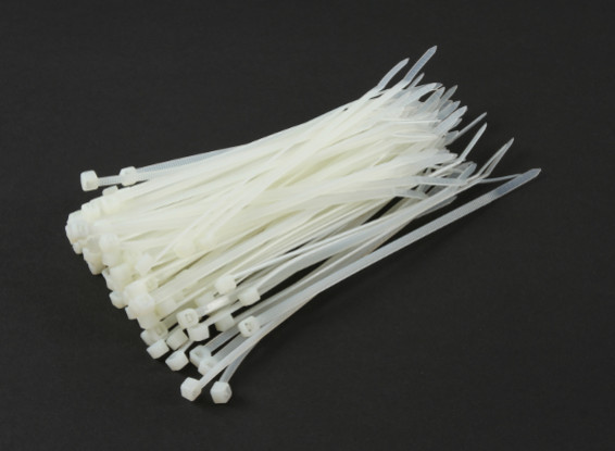 Cable Ties 150mm x 4mm White (100pcs)