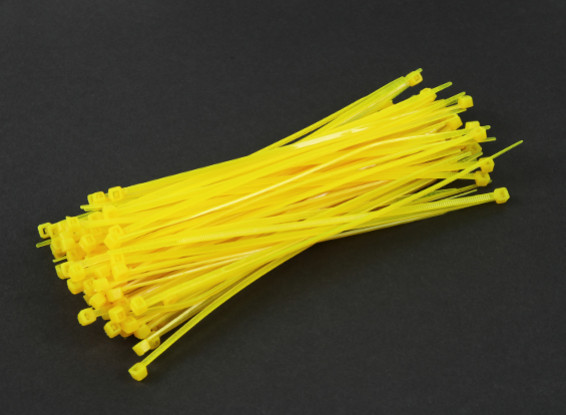 Cable Ties 150mm x 3mm Yellow (100pcs)