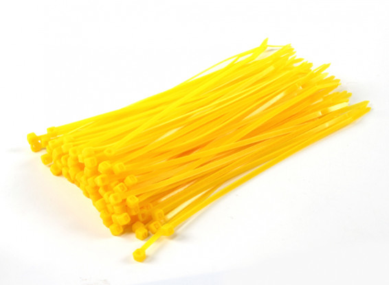 Cable Ties 200mm x 4mm Yellow (100pcs)