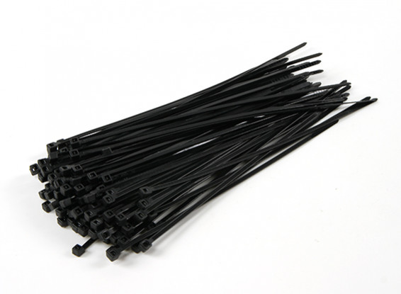 Cable Ties 200mm x 4mm Black (100pcs)