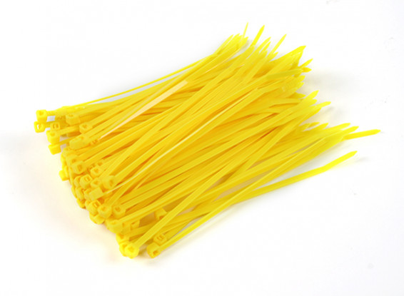 Cable Ties 150mm x 4mm Yellow (100pcs)