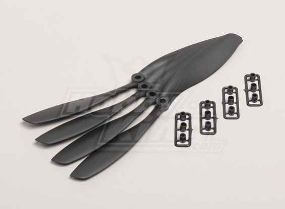 GWS Style Slowfly Propeller 8x4.5 Black (4pcs)