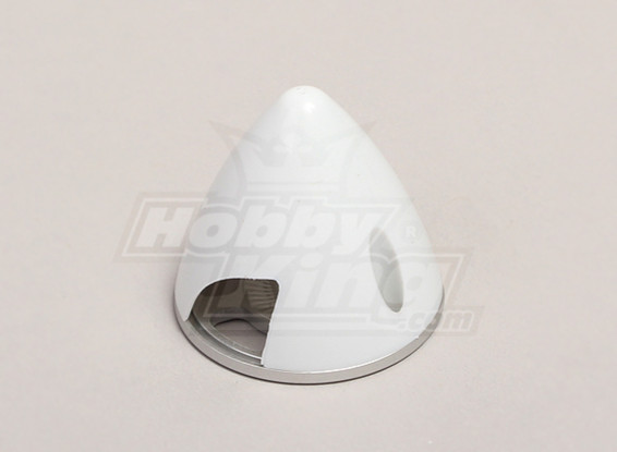Nylon Spinner with Alloy Backplate 38mm White