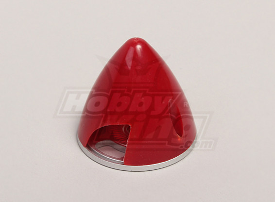 Nylon Spinner with Alloy Backplate 38mm Red