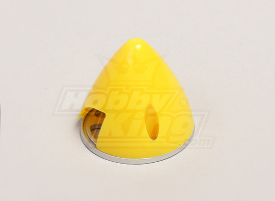 Nylon Spinner with Alloy Backplate 38mm Yellow