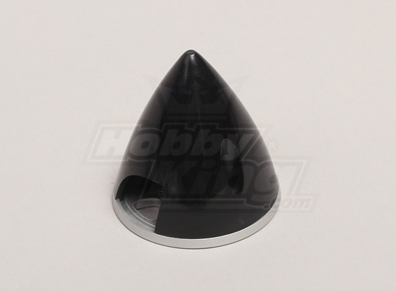 Nylon Spinner with Alloy Backplate 45mm Black