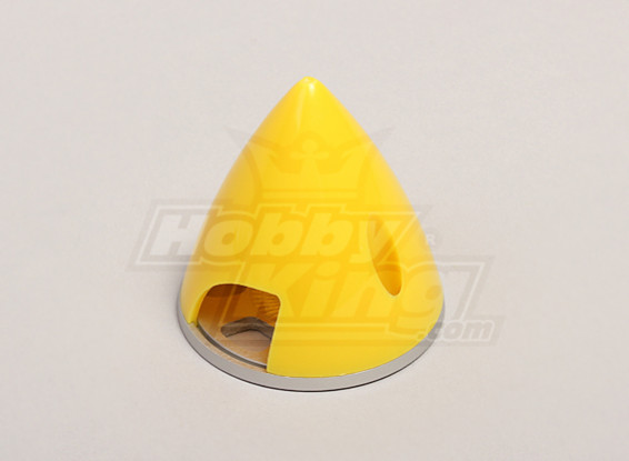 Nylon Spinner with Alloy Backplate 45mm Yellow