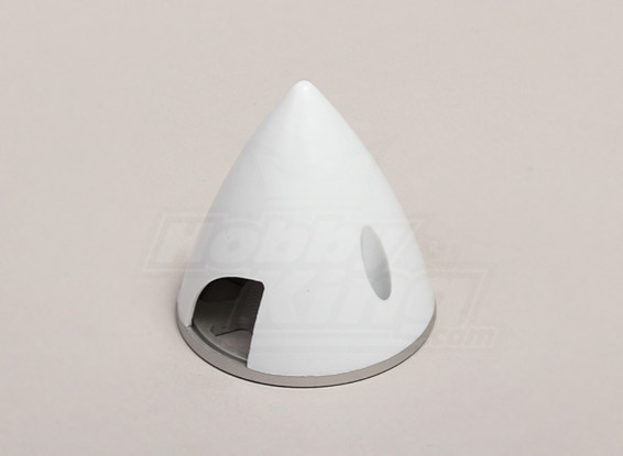 Nylon Spinner with Alloy Backplate 51mm White