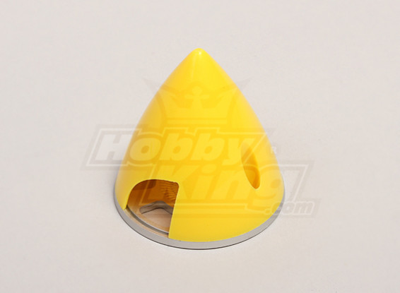 Nylon Spinner with Alloy Backplate 51mm Yellow