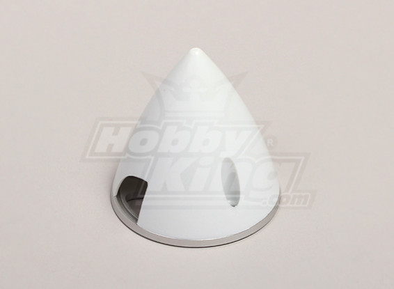 Nylon Spinner with Alloy Backplate 57mm White