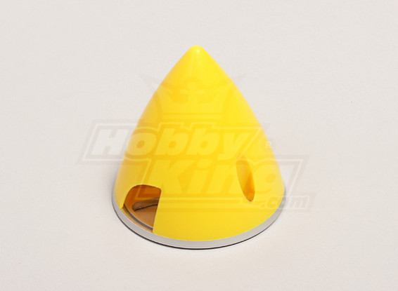 Nylon Spinner with Alloy Backplate 57mm Yellow