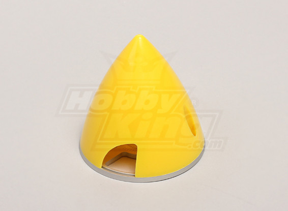Nylon Spinner with Alloy Backplate 63mm Yellow