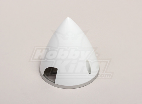 Nylon Spinner with Alloy Backplate 70mm White
