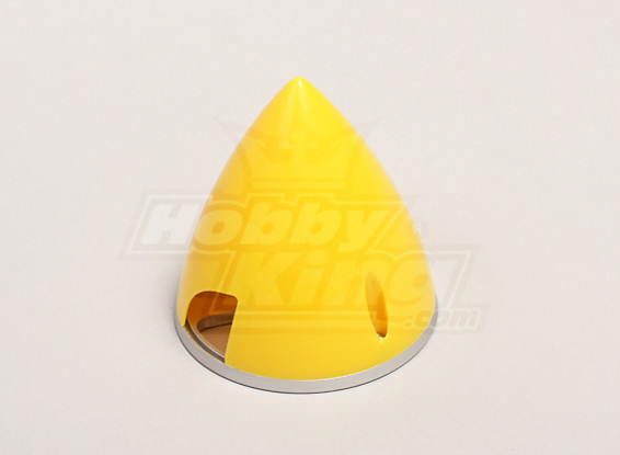 Nylon Spinner with Alloy Backplate 70mm Yellow