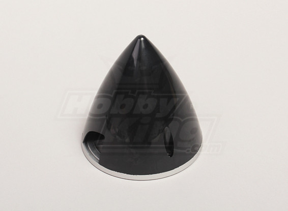 Nylon Spinner with Alloy Backplate 75mm Black