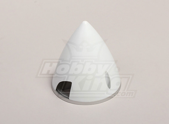 Nylon Spinner with Alloy Backplate 75mm White