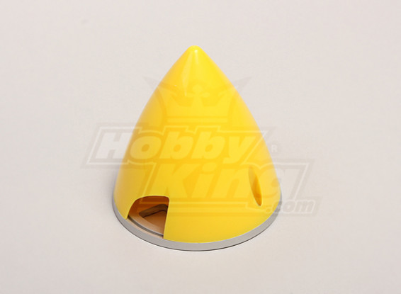 Nylon Spinner with Alloy Backplate 75mm Yellow