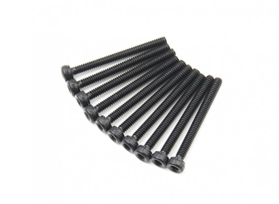Screw Socket Head Hex M2 X 20mm Machine Steel Black (10pcs)