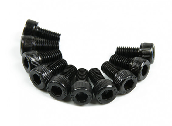 Screw Socket Head Hex M5 x 10mm Machine Steel Black (10pcs)