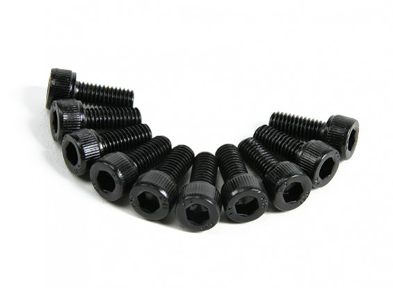 Screw Socket Head Hex M5 x 12mm Machine Steel Black (10pcs)