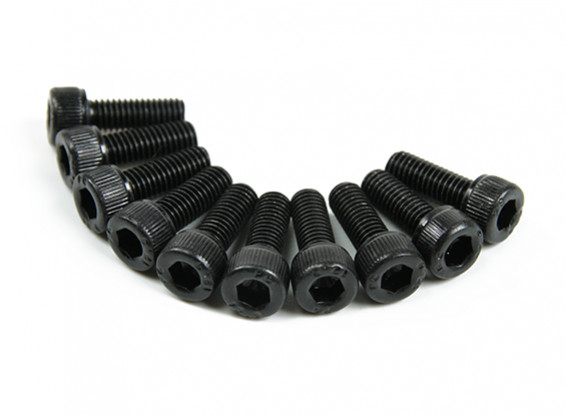 Screw Socket Head Hex M5 x 14mm Machine Steel Black (10pcs)